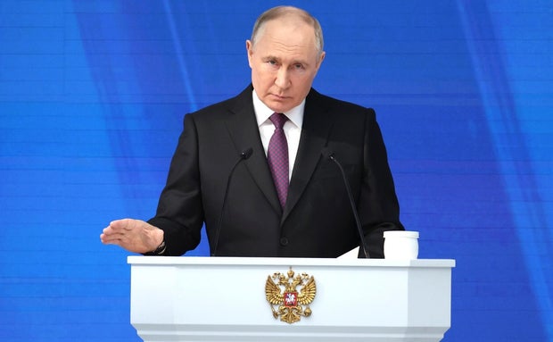 Putin says talk of NATO troops being sent to Ukraine raises the real threat of a nuclear conflict