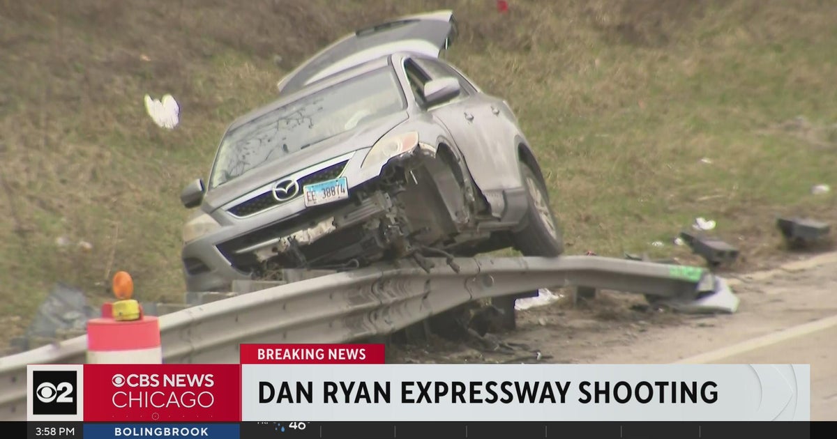 Man wounded in Dan Ryan Expressway shooting - CBS Chicago