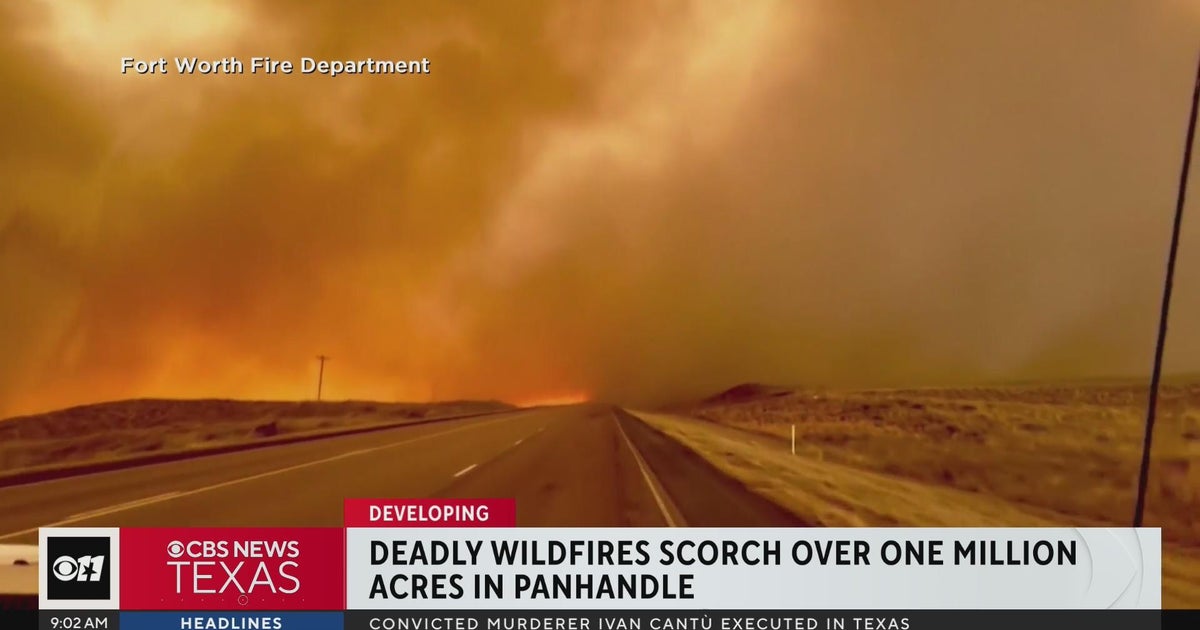 Deadly wildfires scorch over 1M acres in Texas Panhandle - CBS Texas