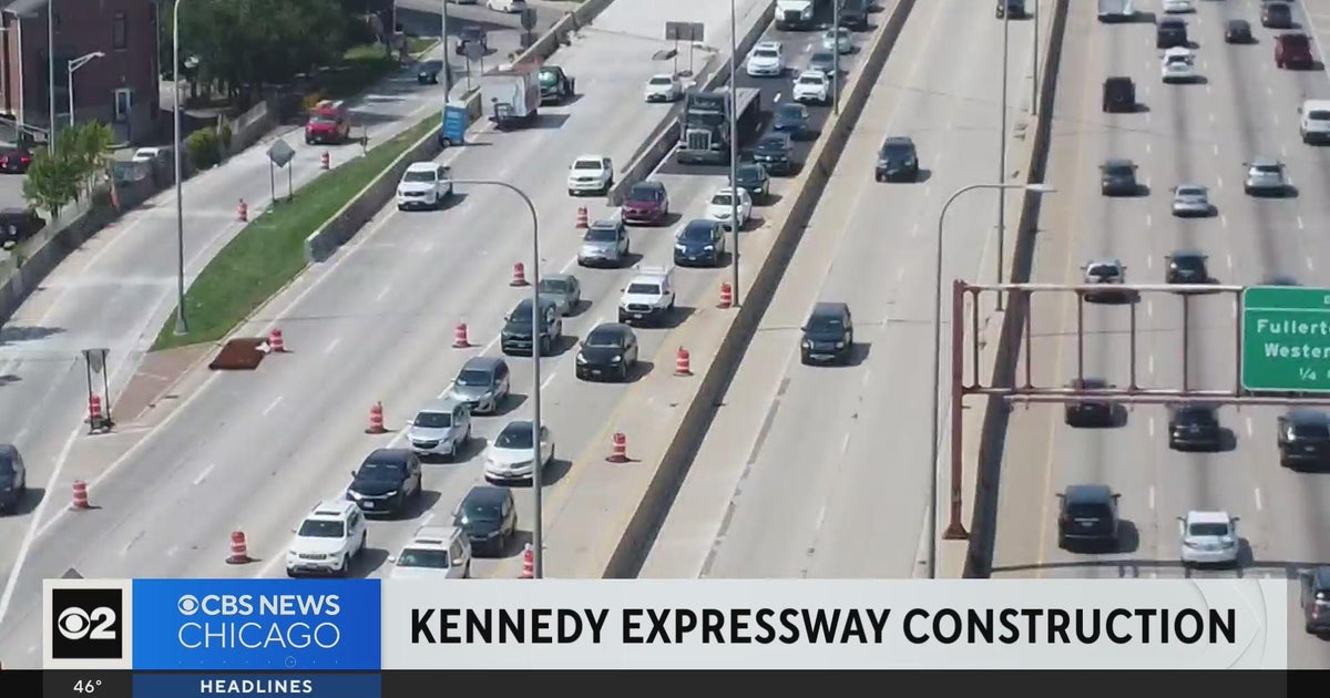 Kennedy Expressway construction resuming soon in express lanes - CBS ...