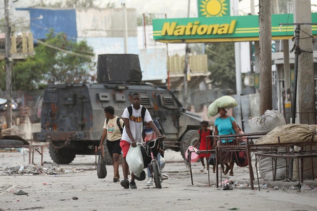 People flee their homes due to gang violence, in Port-au-Prince