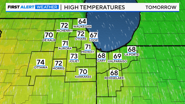 Highs Tomorrow Chicago 