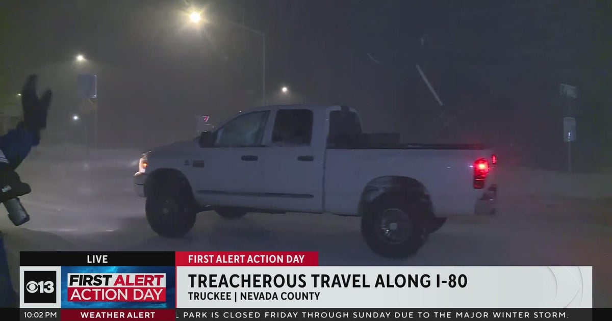 I-80 remains closed in the Sierra as heavy snow, wind continue - CBS ...