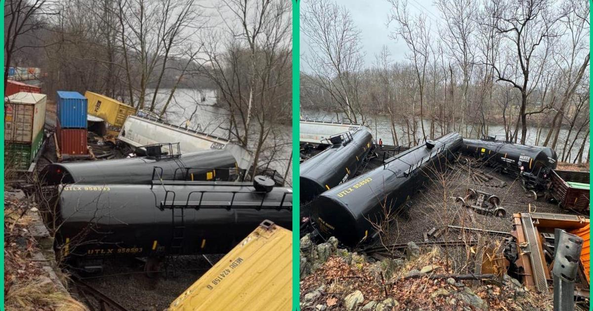 Norfolk Southern train derailment spills diesel fuel, plastic pellets along river near Bethlehem, Pa.
