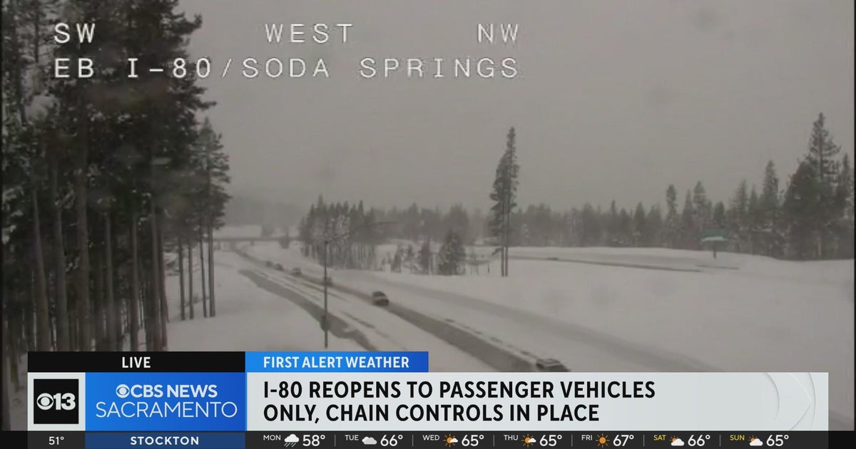 I-80 reopens for passenger vehicles in the Sierra after multi-day closure