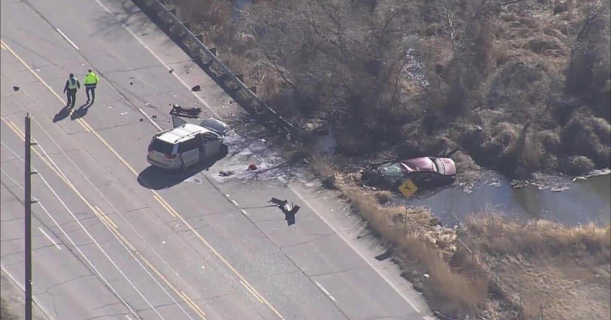 6 injured in crash after 14-year-old driving veers into oncoming traffic in Adams County - CBS Colorado