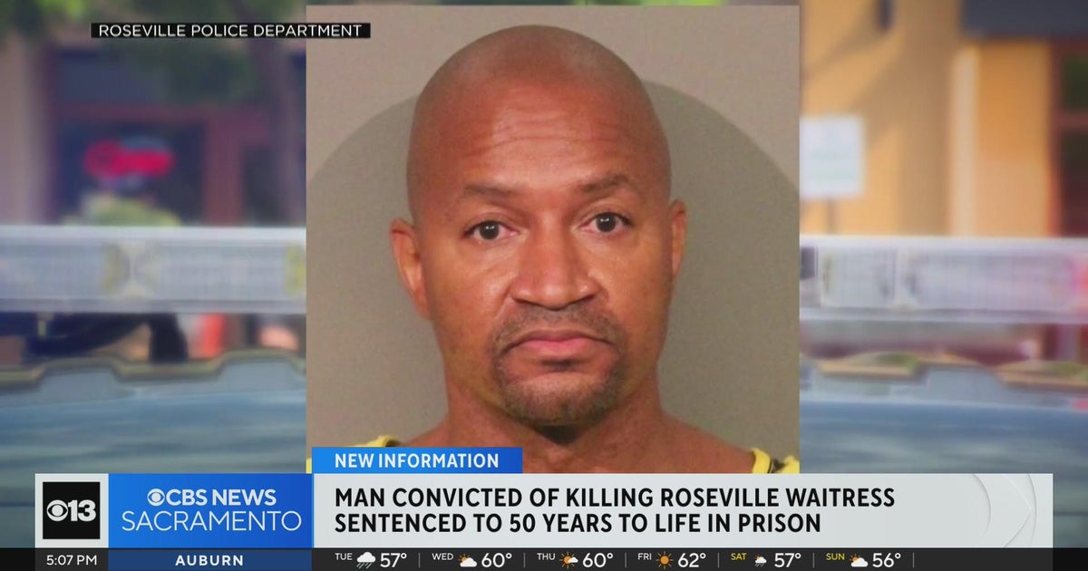 Man convicted of killing Roseville waitress gets 50 years to life in prison