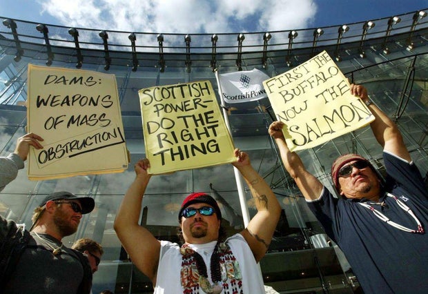 Yurok tribe River Protest