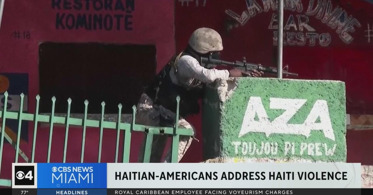 Haitian Americans address crisis in Haiti - CBS Miami