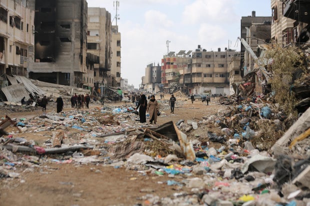 Israeli attacks turned al-Zaytoun neighborhood into a pile of rubble and ash