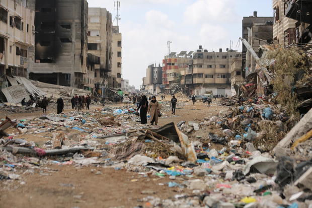 Israeli attacks turned al-Zaytoun neighborhood into a pile of rubble and ash 