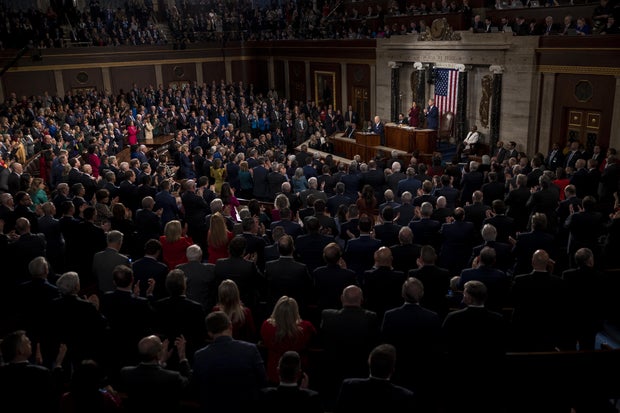 President Biden speaks to Congress during his State of The Union address on Feb. 8, 2023, in Washington, D.C.