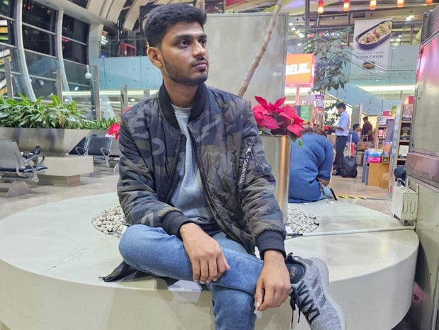 An undated handout photograph shows Hemal Mangukiya.