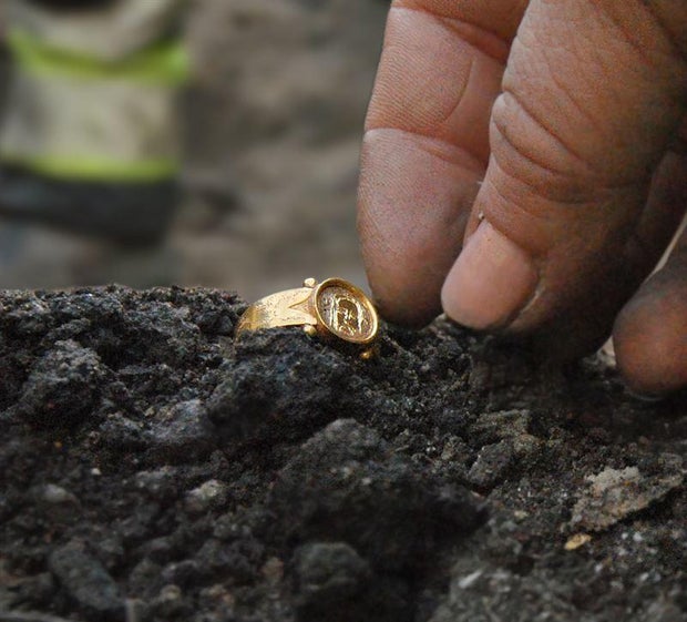 Gold ring found in Sweden about 500 years after unlucky person likely lost it