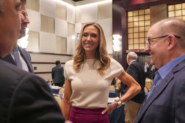Lara Trump attends the RNC's Spring meeting on March 8, 2024, in Houston, Texas. 
