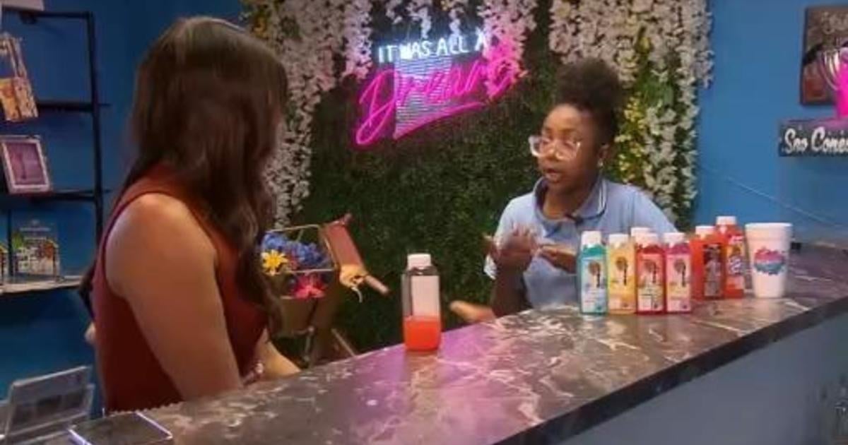 11-year-old makes dream a reality with her own beverage - CBS Colorado