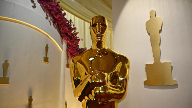 An Oscar statue is pictured at the red carpet of the 96th Annual Academy Awards 