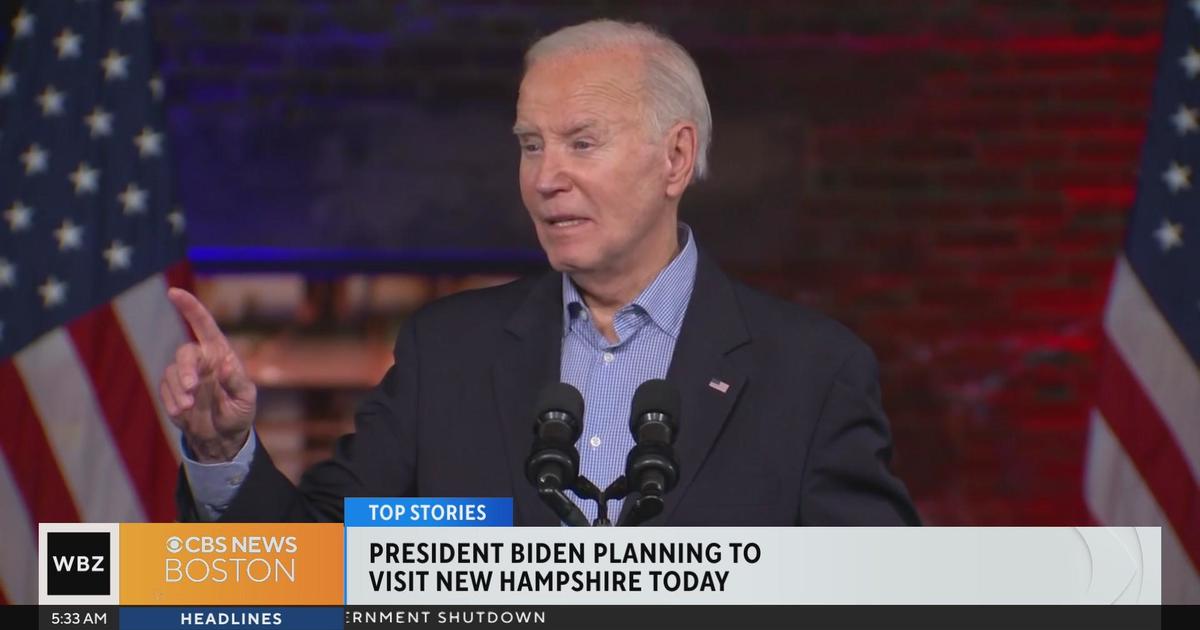 President Biden set to campain in New Hampshire - CBS Boston