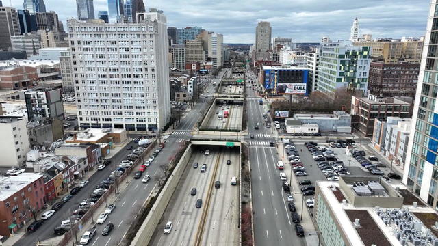 Vine Street Expressway in Philadelphia 