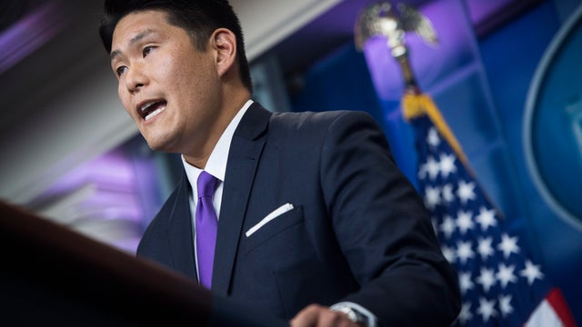 Robert Hur, speaks in the Brady Press Briefing room of the White House in Washington, DC on Thursday, July 27, 2017. 