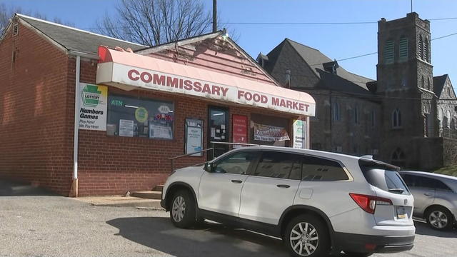 Exterior of Commissary Food Market, a small convenience store in Wissahickon 