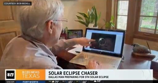 Dallas man prepares for his 5th solar eclipse - CBS Texas