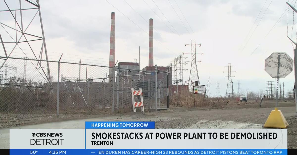 Smokestacks at Trenton Channel Power Plant to be demolished