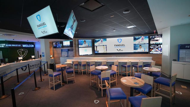 A photo of the inside of the FanDuel Sportsbook at Valley Forge Casino in King of Prussia, Pennsylvania 