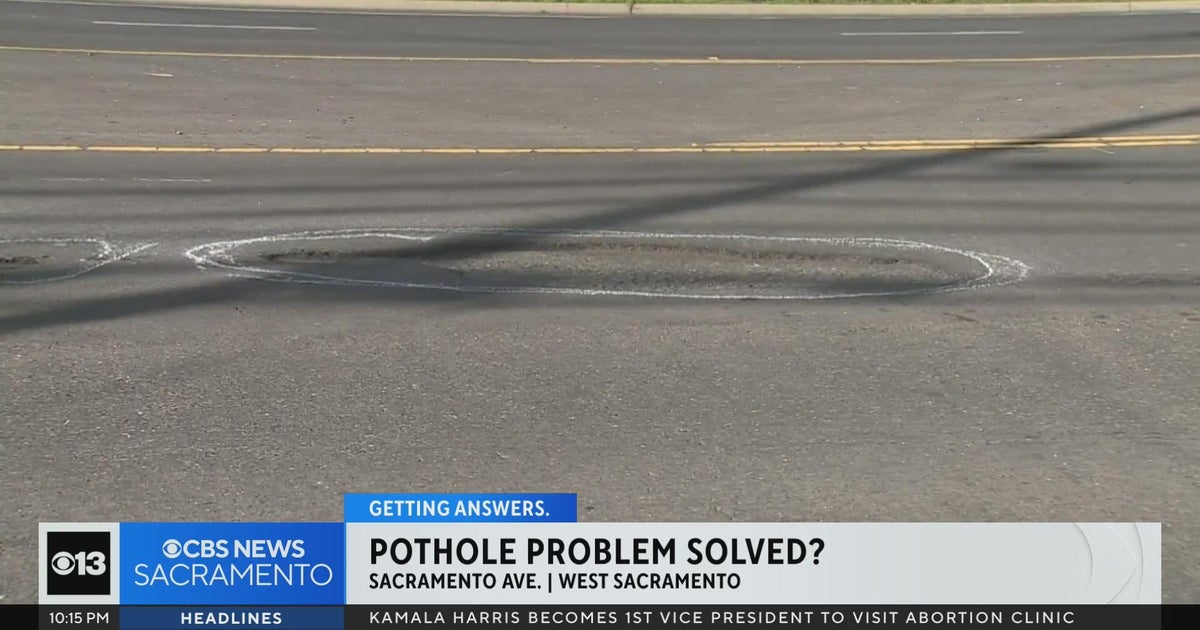 West Sacramento removes pothole spray paint, says fix coming by end of month