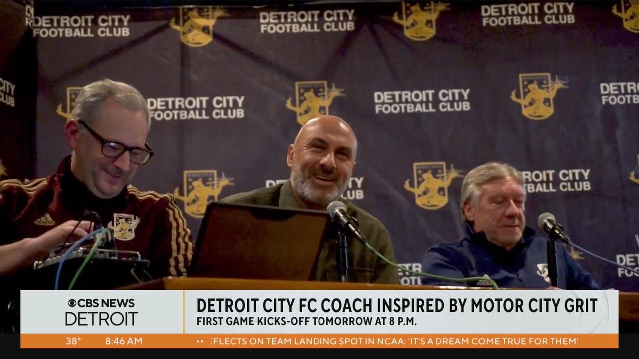 Detroit City FC coach inspired by Motor City grit - CBS Detroit