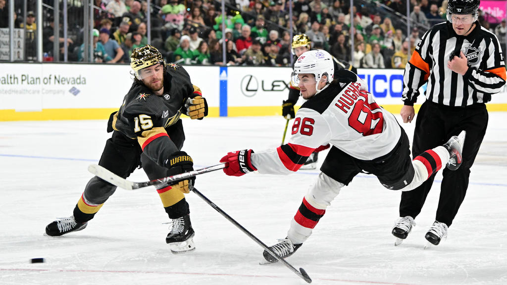 Devils allow 3 unanswered goals in third period, fall to Golden
Knights