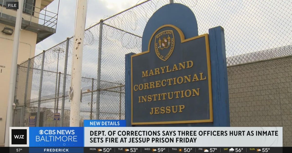 Officers hurt after inmate set fire at Jessup prison CBS Baltimore