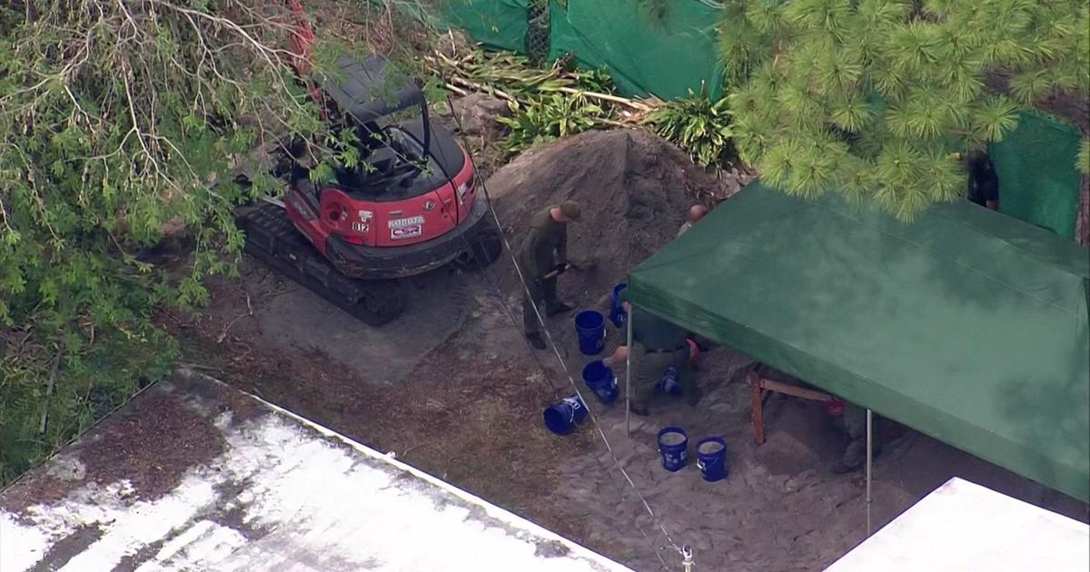 BSO perform criminal investigation, dig for clues in backyard of Pompano Seaside house