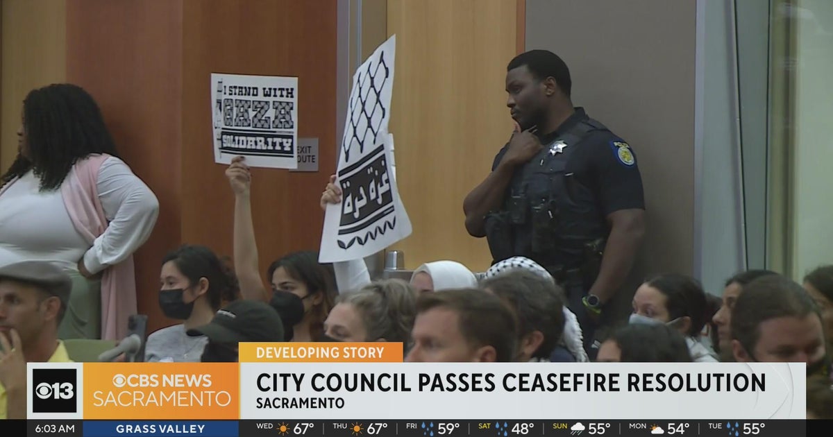 Sacramento city council passes Gaza cease-fire resolution