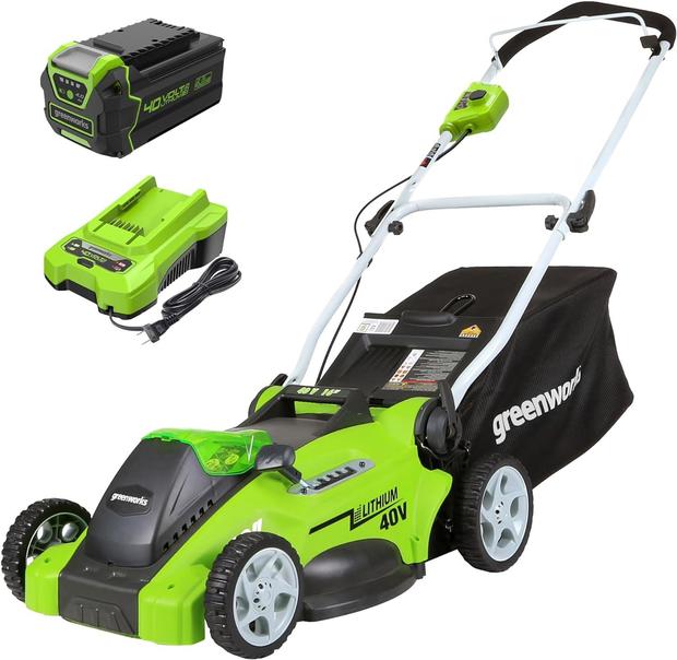 Greenworks 40V 16" Cordless Lawn Mower 