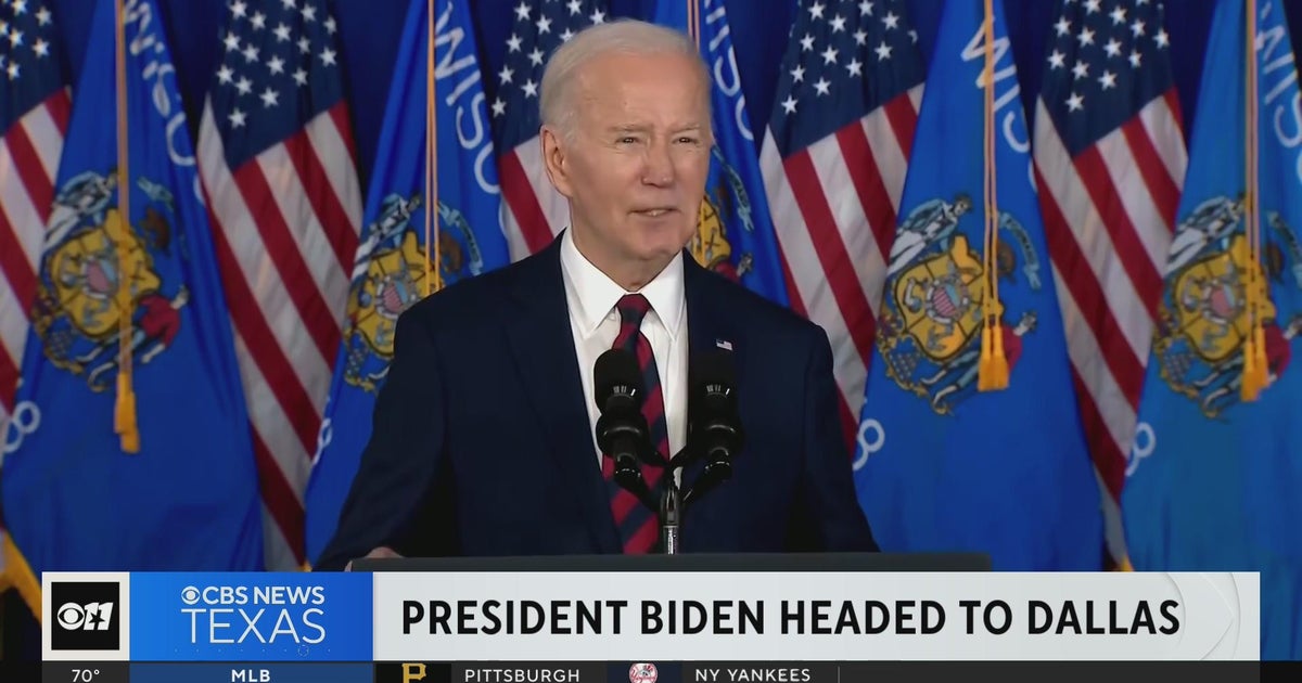 Biden heads to Dallas for campaign fundraisers - CBS Texas