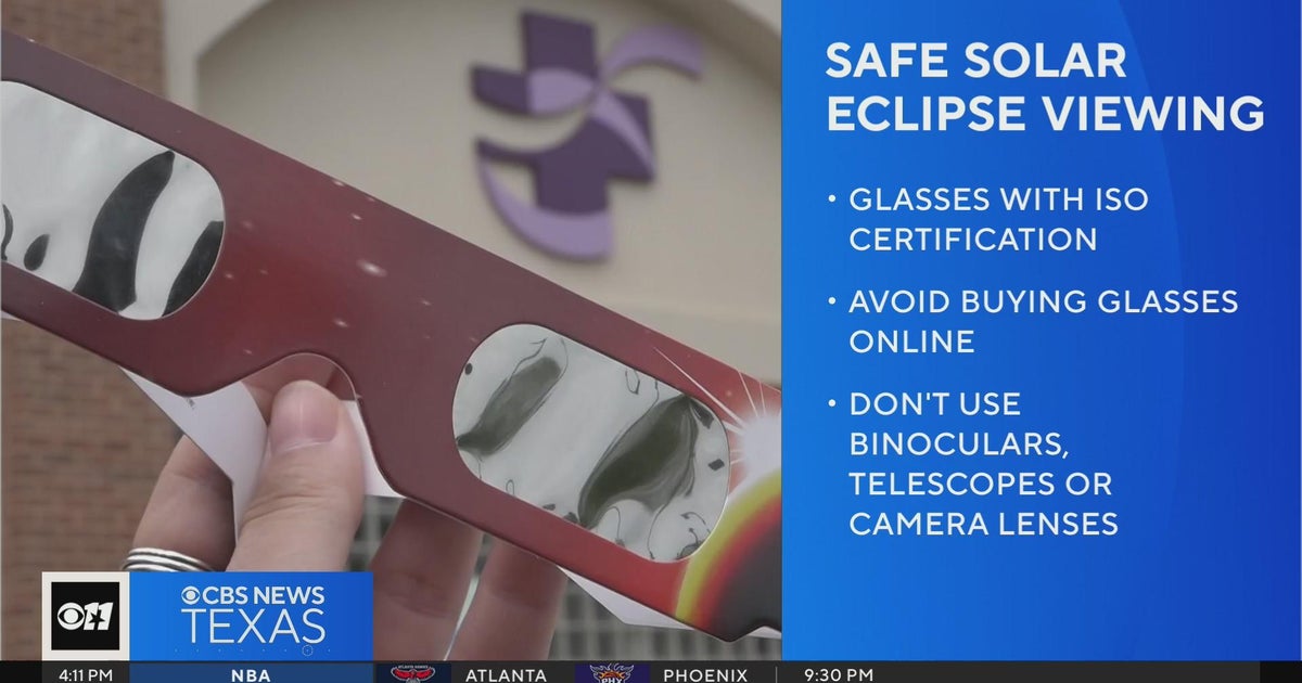 Tips on how to view the April 8 total solar eclipse - CBS Texas
