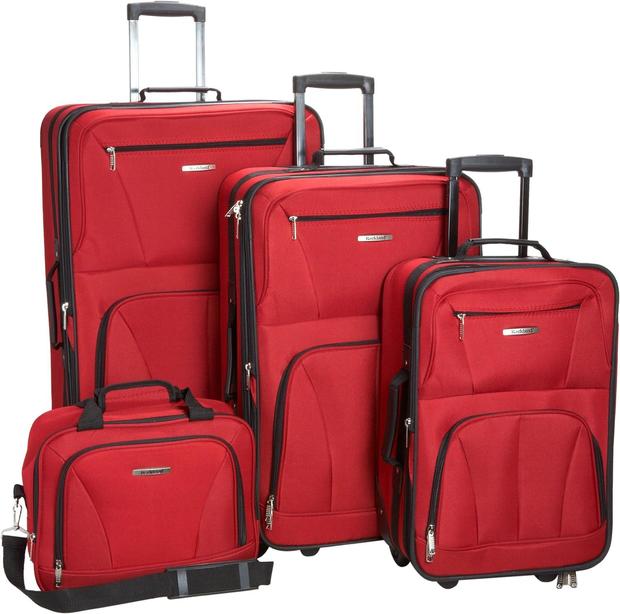 Rockland Journey softside upright luggage set 