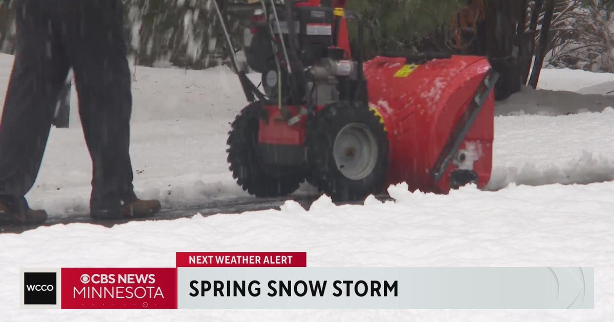 Mixed reactions from Minnesotans on spring snowstorm - CBS Minnesota