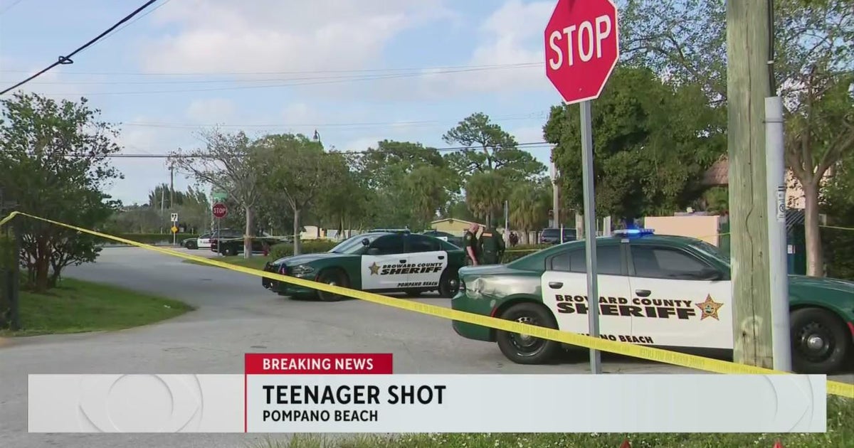Teen shot in Pompano Beach - CBS Miami