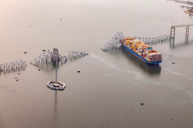 Baltimore's Francis Scott Key Bridge Collapses After Being Struck By Cargo Ship