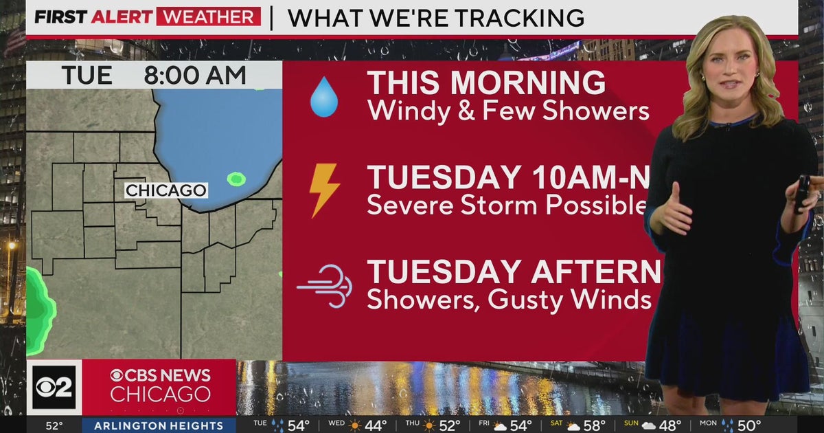 Severe storms possible in Chicago Tuesday morning - CBS Chicago