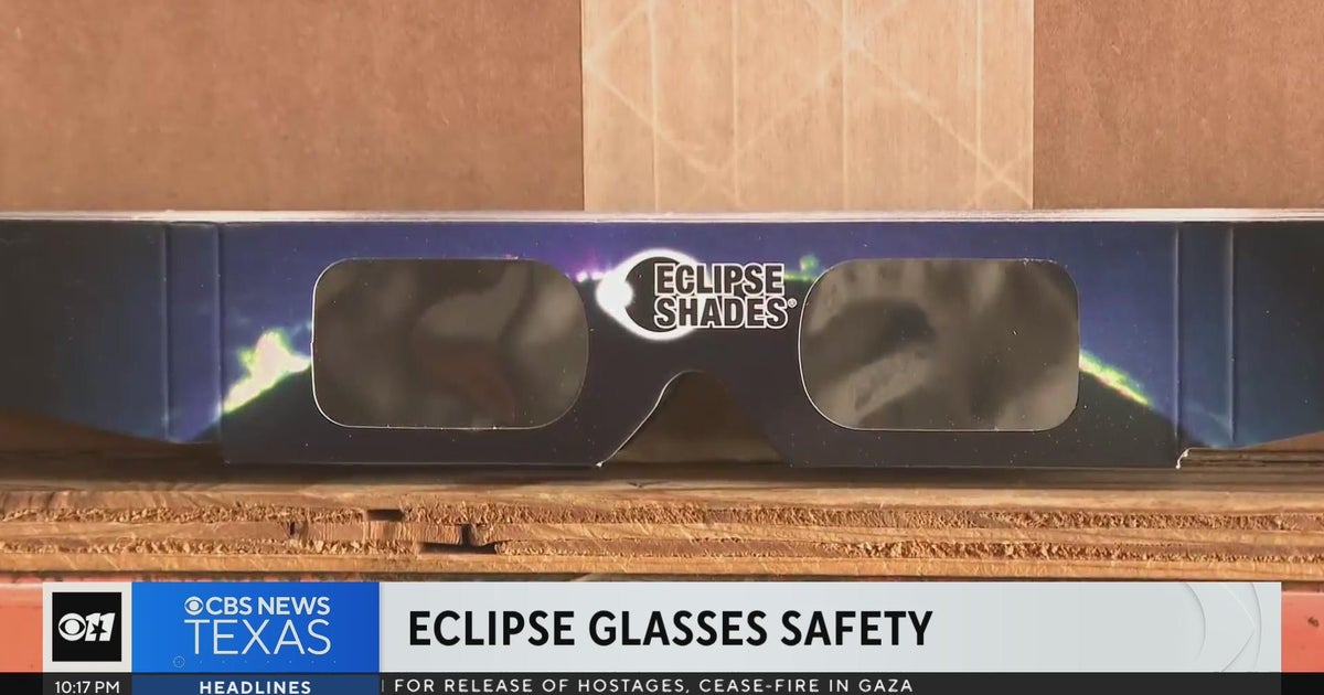 How to test if your solar eclipse glasses are fake - CBS Texas