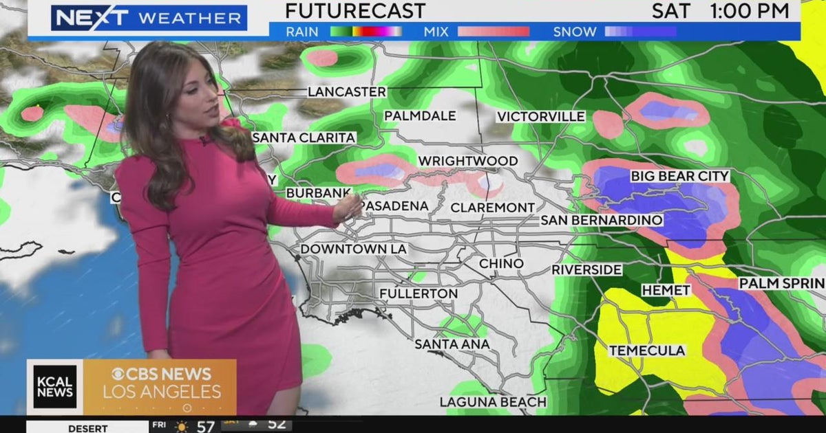 Storm system moves into SoCal Friday night - CBS Los Angeles