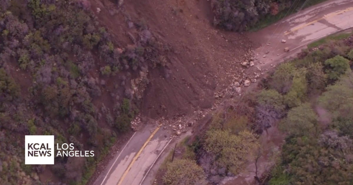 Landslides continue to impact LA County roadways - CBS Los Angeles