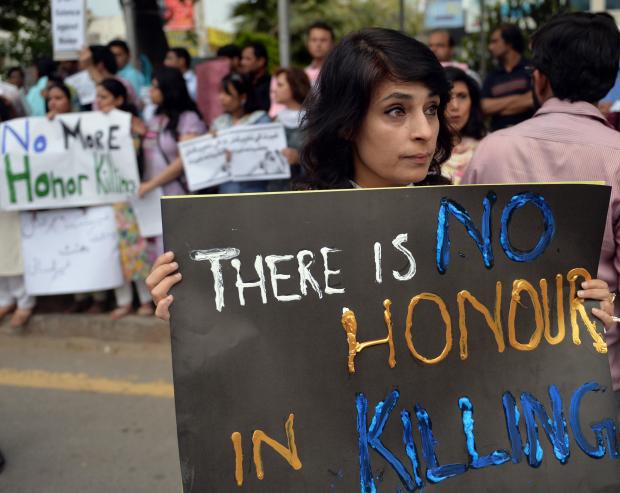 PAKISTAN-UNREST-HONOUR-KILLING-PROTEST 