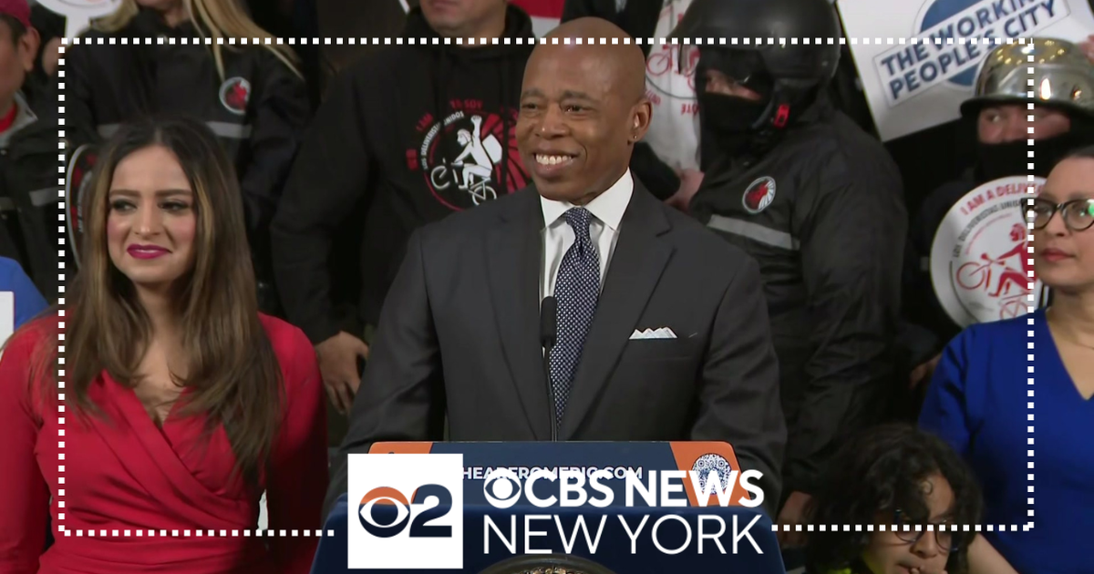 Full video: Mayor Eric Adams touts minimum wage increase for delivery ...