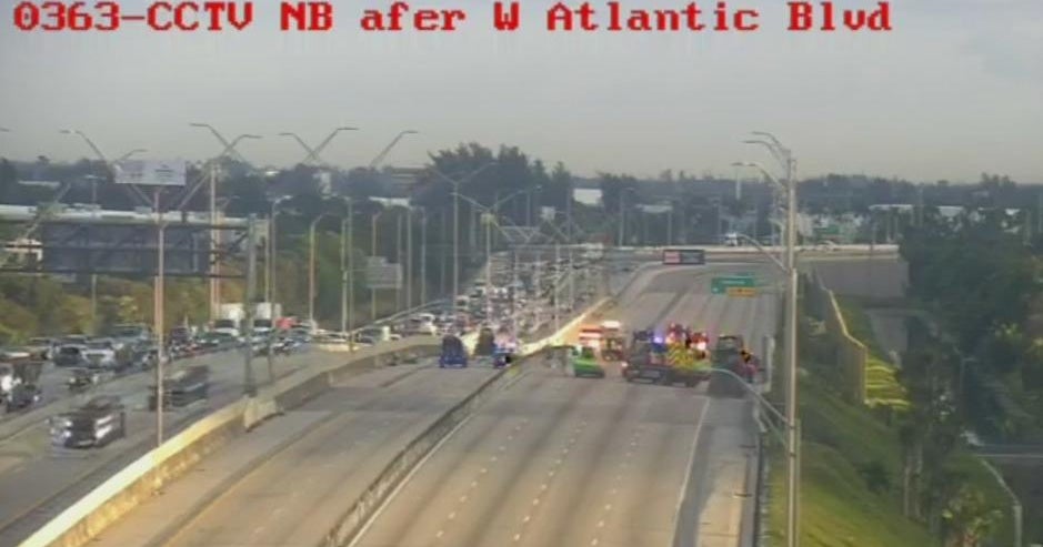 Woman killed in Pompano Beach front I-95 crash Woman killed in Pompano Beach front I-95 crash