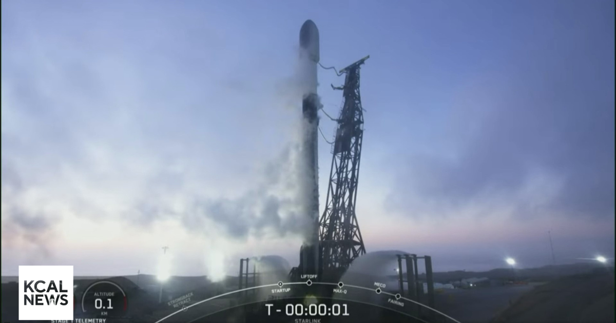 SpaceX launches Falcon 9 into Southern California sky - CBS Los Angeles