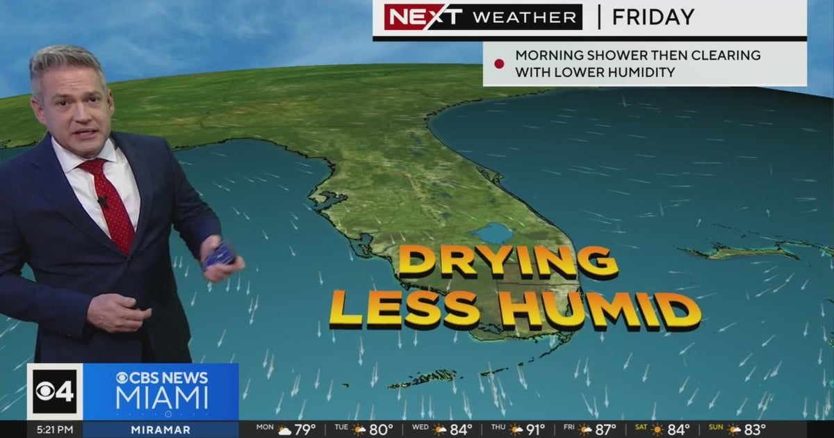Miami weather for Monday 4/8/24 5PM - CBS Miami